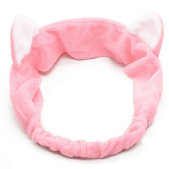 Accessories - Pink Cat Ear Soft Headband
